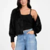 Keyla Fuzzy Sweater Crop Cami
