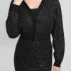 Khloe Rhinestone Sweater Dress