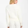 Kinako Fuzzy Cable-Knit Cardigan