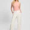Kori Faux-Leather Cargo Pants