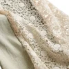 Lace Denim Flare Pants