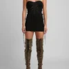Lace-Up Bustier Dress