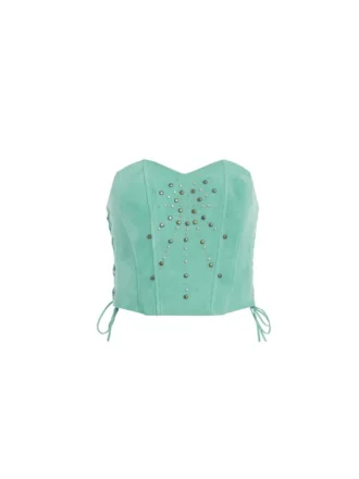 Lace-Up Bustier Top