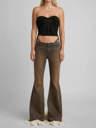 Lace-Up Bustier Top