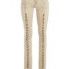 Laced Flared Denim Jeans
