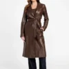 Lana Leather Trench Coat