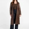 Lana Leather Trench Coat