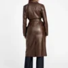 Lana Leather Trench Coat