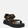 Lanara Leopard Strapped Sandal