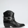 Lansly Studded Buckle Booties