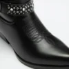 Lansly Studded Buckle Booties