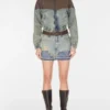 Layer Denim Skirt