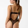 Lea Floral Applique Balcony Bodysuit