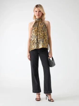 Leopard Allure Halter Top