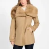 Lilia Faux-Fur Collar Coat