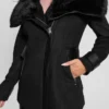 Lilia Faux-Fur Collar Coat