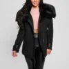 Lilia Faux-Fur Collar Coat