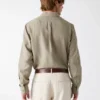 Linen-Blend Shirt
