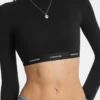 Logo-Tape Crop Top