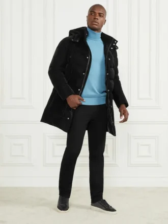 Long Down Hooded Jacket