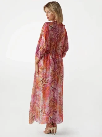 Long Silk-Blend Kimono