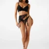 Louise Floral Lace Garter Belt