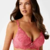 Louise Floral Lace Padded Halter Bra
