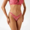 Louise Floral Lace Thong