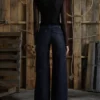 Low-Rise Wide Leg Denim Pants