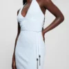 Lucia Belted Wavy Sweater Dress