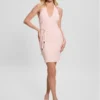Lucia Belted Wavy Sweater Dress