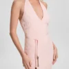 Lucia Belted Wavy Sweater Dress