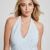 Lucia Wavy Sweater Halter Top