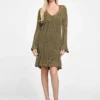 Lucky Crochet Flared Dress