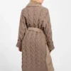 Lucrezia Faux-Fur Knit Coat