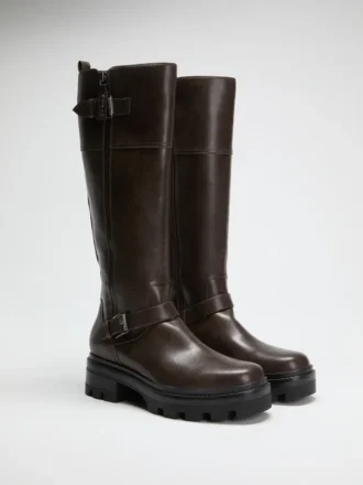 Lynnie Knee-High Lug Boots