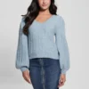 Madeline Textured V-Neck Sweater