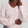 Madeline Textured V-Neck Sweater
