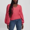 Madeline Textured V-Neck Sweater