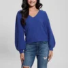 Madeline Textured V-Neck Sweater