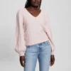 Madeline Textured V-Neck Sweater