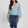 Madeline Textured V-Neck Sweater