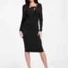 Marciano Draped Midi Dress