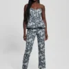 Margaux Floral Denim Corset