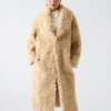 Margot Longline Faux-Fur Coat