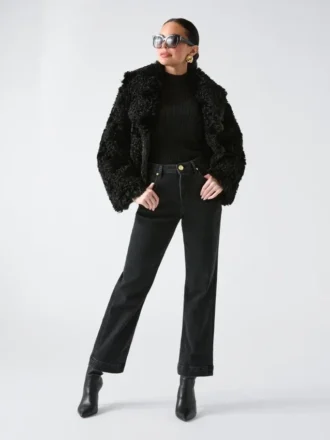 Margot Longline Faux-Fur Coat