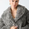 Margot Longline Faux-Fur Coat