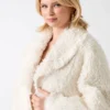 Margot Longline Faux-Fur Coat