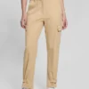 Mariza Faux-Suede Cargo Pants