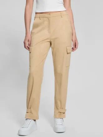 Mariza Faux-Suede Cargo Pants
